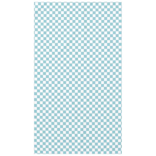 Blauw en wit Gecontroleerd vierkant Tafelkleed (Voorkant)