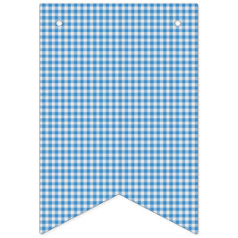 Blauw en wit Gecontroleerde Pset. Vlaggetjes