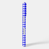 Blauw en Wit geometrisch Houndstooth patroon Case-Mate iPhone Case (Achterkant / Rechts)