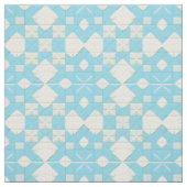 Blauw en wit geometrisch patroon stof (Swatch)