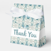 Blauw en wit gepatterd