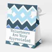 Blauw en wit gepatterd bedankdoosjes (Achterkant)