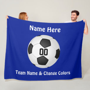 Blauw en wit Gepersonaliseerd de Blanket van de Ba Fleece Deken