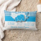 Blauw en wit geplakt Baby Kussen (Deken)