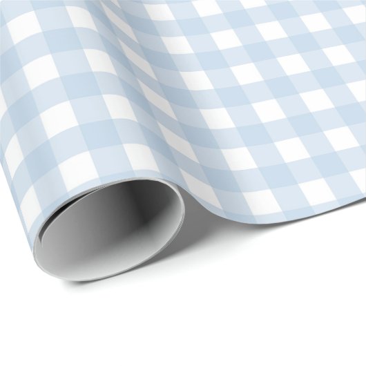 Blauw en wit geruit cadeaupapier (Rol Hoek)