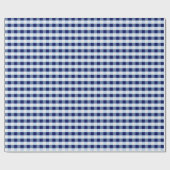 Blauw en wit geruit cadeaupapier (Vlak)