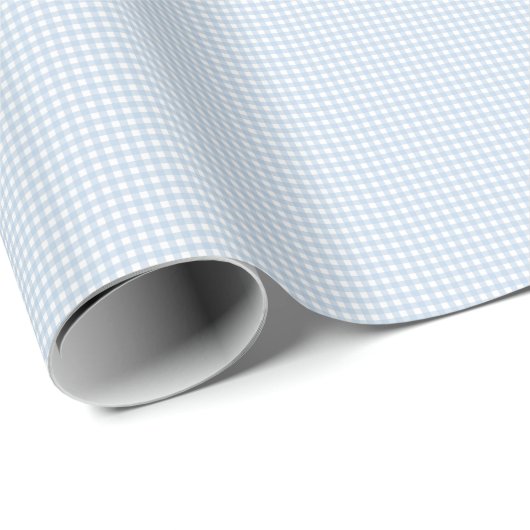 Blauw en wit geruit cadeaupapier (Rol Hoek)