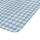 Blauw en wit geruit diamantpatroon snijplank (Hoek)