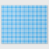 Blauw en wit geruit inpakpapier (Vlak)
