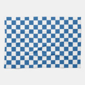 Blauw en wit geruit keukendoek theedoek (Horizontaal)