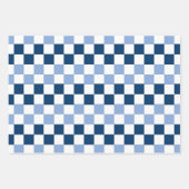 Blauw en wit geruit papier vellen (Voorkant 2)