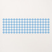 Blauw en wit geruit patroon yogamat (Achterkant (horizontaal))