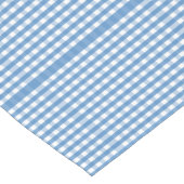 Blauw en wit geruit tafelkleed met wortels (Hoek)