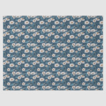 Blauw en wit geschilderde bloem