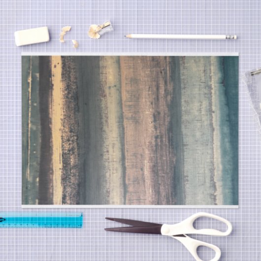 Blauw en Wit Gestreept Achtergrondpatroon Tissuepapier (Craft)