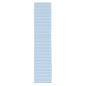 Blauw en wit gestreept korte tafelloper (Voorkant)