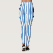 Blauw en wit gestreept leggings (Achterkant)