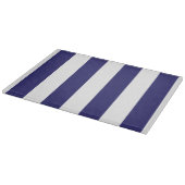Blauw en wit gestreept snijvlak snijplank (Hoek)