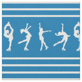 Blauw en wit gestreept tekenvel stof (Close Up)