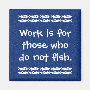 Blauw en wit Gevist Gezegde Magneet