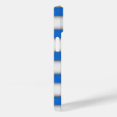 Blauw en wit geweven strandstoel stof ontwerp Case-Mate iPhone case (Achterkant / Rechts)