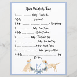 Blauw en Wit Gingham Baby shower spel