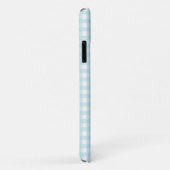  blauw en Wit Gingham Controle Douane Case-Mate iPhone Case (Achterkant/rechts)