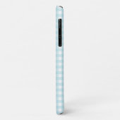  blauw en Wit Gingham Controle Douane Case-Mate iPhone Case (Achterkant/links)
