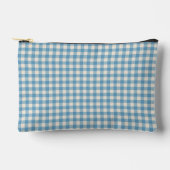 Blauw en wit Gingham ontwerp Etui (Voorkant)