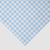 Blauw en wit Gingham pleid Tissuepapier (Detail)