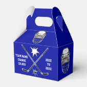 Blauw en wit, , Hockey Goodie Bags, Bedankdoosjes (Achterkant)