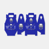 Blauw en wit, , Hockey Goodie Bags, Bedankdoosjes (Uitgevouwen)