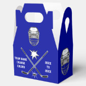 Blauw en wit, , Hockey Goodie Bags, Bedankdoosjes (Geopend)