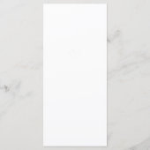 Blauw en wit Huwelijks Menu (Achterkant)