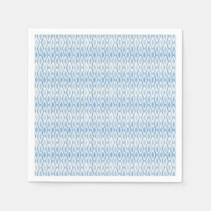 Blauw en wit Ikat-design, servet