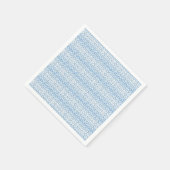 Blauw en Wit Ikat ontwerp papieren servet (Hoek)