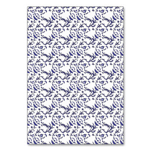 Blauw en wit inpakpapier met een afbeelding kaart