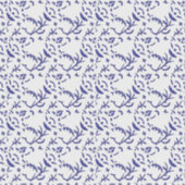 Blauw en wit inpakpapier met een afbeelding sticker (Voorkant)