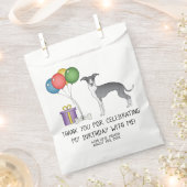 Blauw en wit Italiaans kruidhond Bedankzakje (Geknipt)