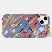 Blauw en wit Italiaans marmerpatroon Case-Mate iPhone Case (Achterkant (horizontaal))