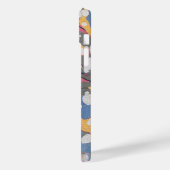 Blauw en wit Italiaans marmerpatroon Case-Mate iPhone Case (Achterkant / Links)