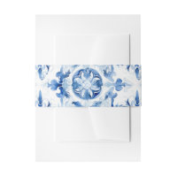 Blauw en wit Italiaans patroon van de tegel van de