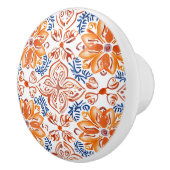 Blauw en wit Italiaans Tegel Keramische Knop (Rechts)