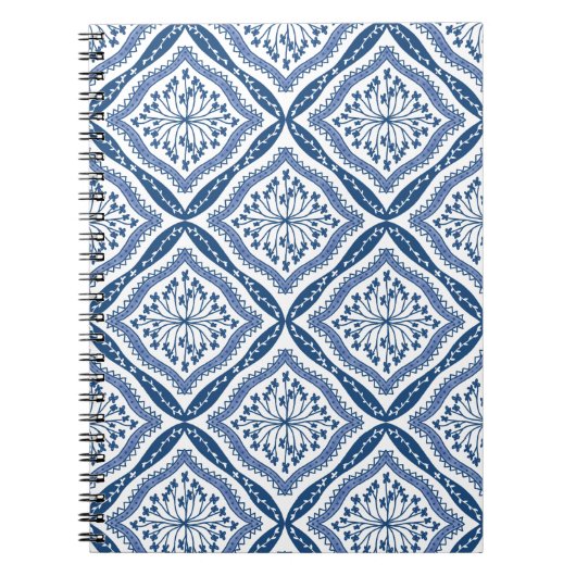 Blauw en Wit Journaal Notitieboek (Voorkant)