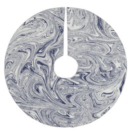 Blauw en wit kerstboom rok