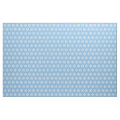 Blauw en wit kerstsnowflake patroon stof (Fat Quarter)