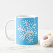 Blauw en wit kerstthema Snowflake