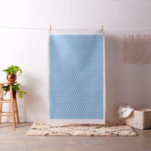 Blauw en wit kersttrilpatroon stof (Voorbeeld)
