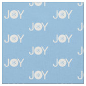 Blauw en wit kersttrilpatroon stof (Close Up)