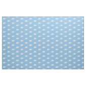 Blauw en wit kersttrilpatroon stof (Fat Quarter)
